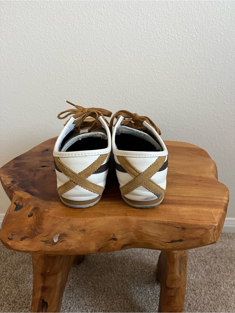 Onitsuka Tiger Brown & White Mexico 66 Sneaker - Picture 4 of 5